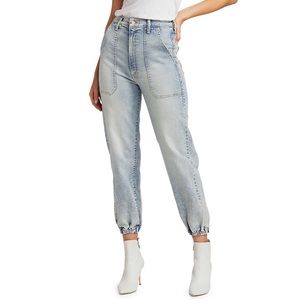 Mother Denim Wrapper Patch Ankle Jeans